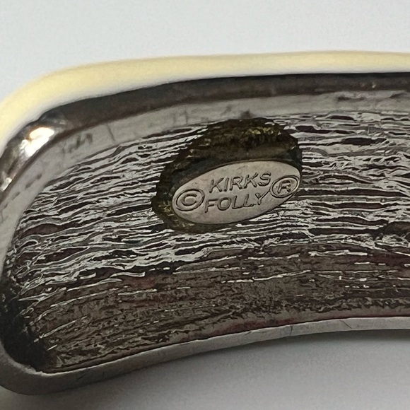 KIRK'S FOLLY Vintage Diamond Simulant Hinge Bangle Bracelet - Picture 2 of 4
